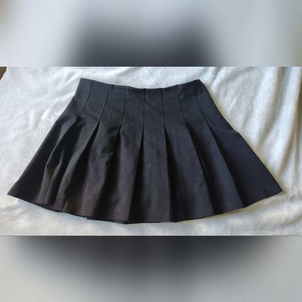 Black Pleated Skirt